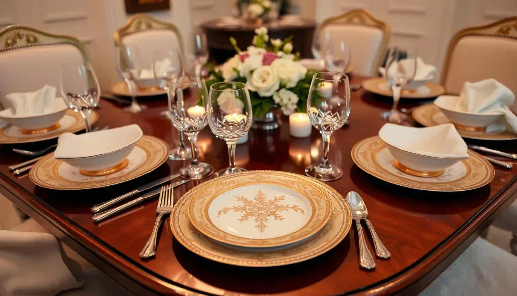 What kind of crockery is best for formal dining occasions?