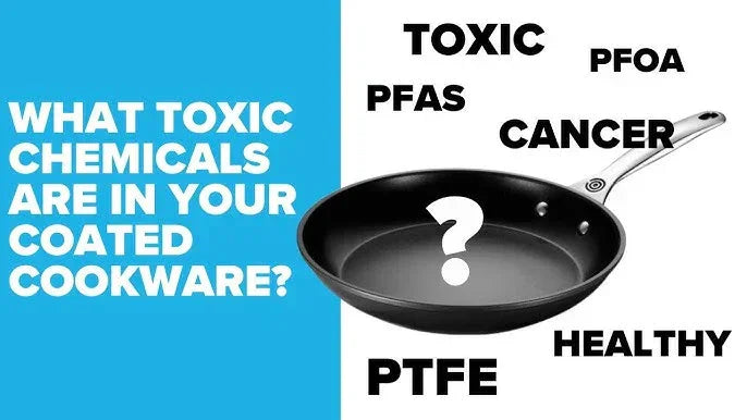 How can I identify if a non-stick cookware contains PFOA or PTFE